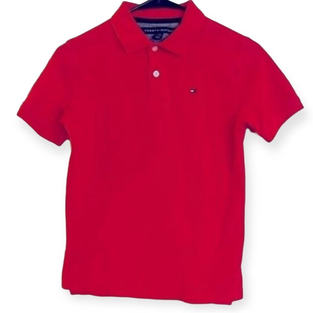 Tommy Hilfiger‎ Boy’s Polo Red Polo Shirt. Size M12/14
